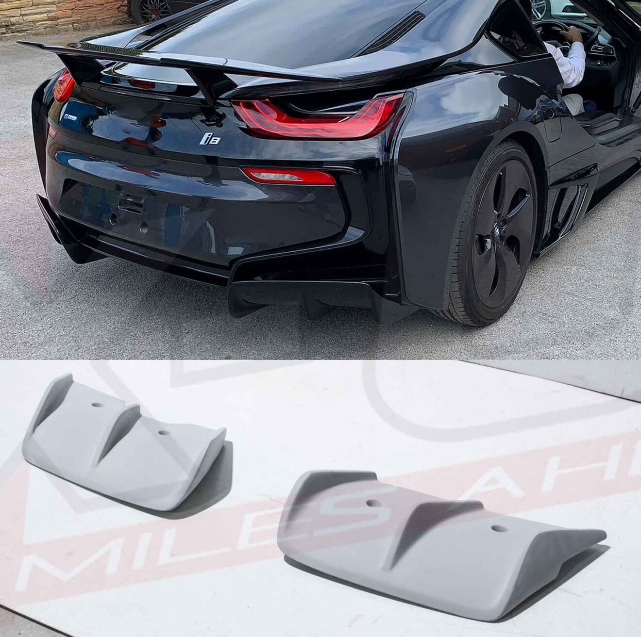 BMW I8 rear diffuser 2014-2019 valance FRP