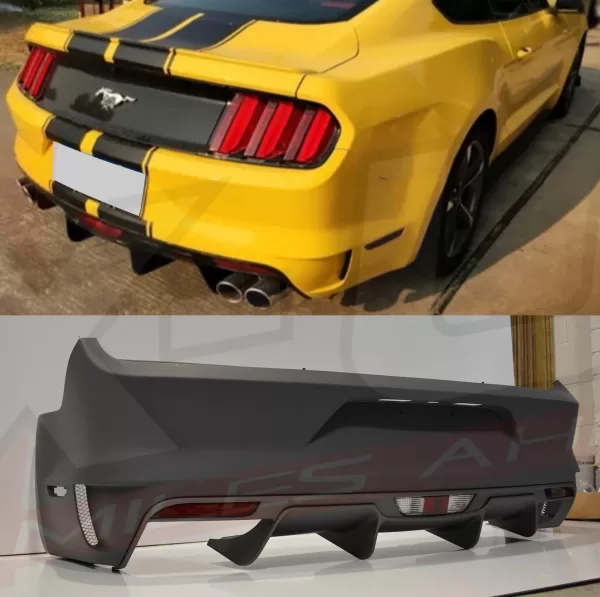 ford mustang 2015-2017 rocket style rear bumper conversion body kit