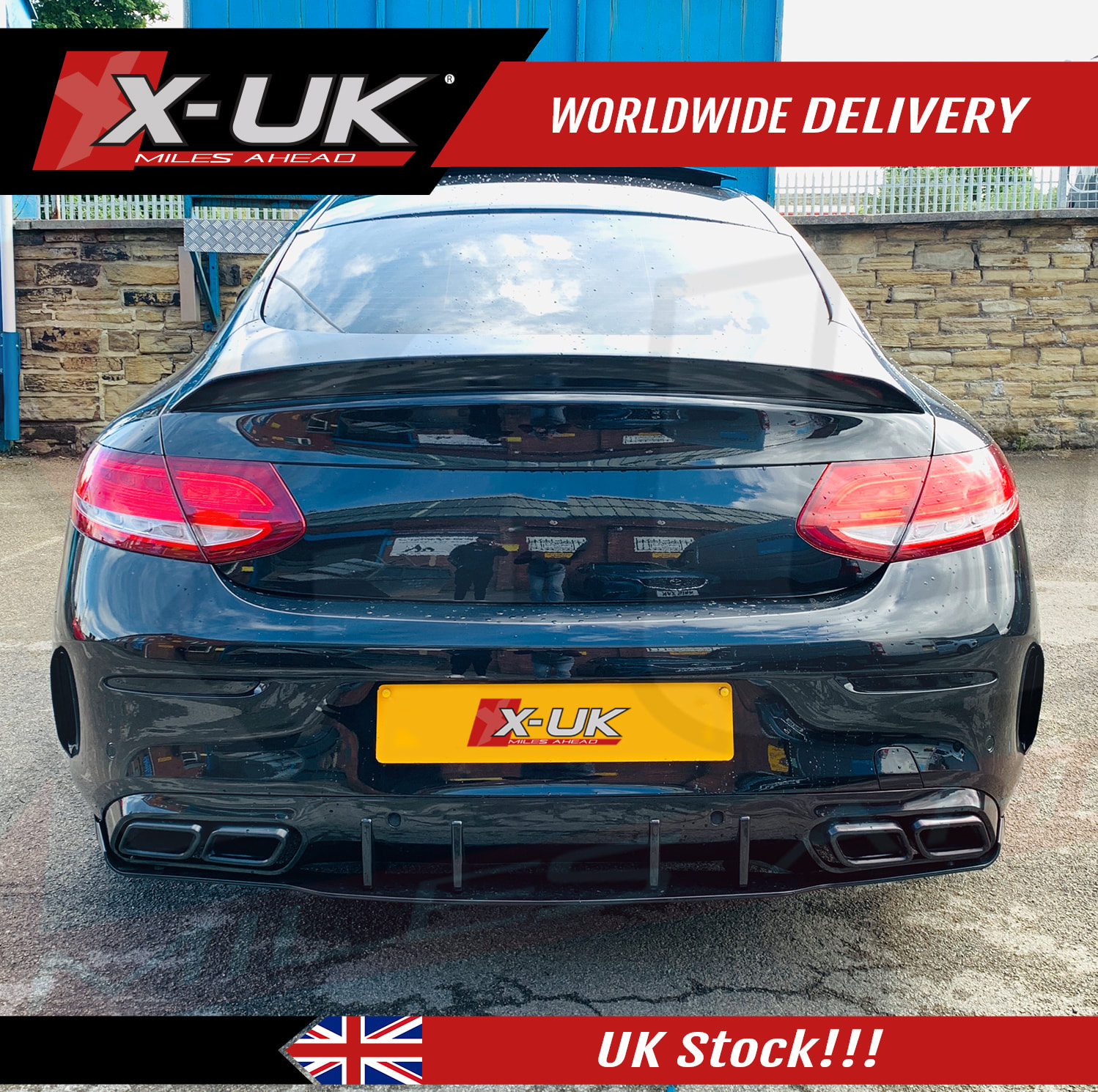 C205 C63 S spoiler style AMG Sport to fit Mercedes coupe