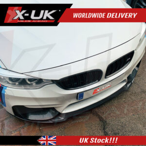 BMW F80 M3 2014-2018 carbon fiber look hydro dip front splitter lip