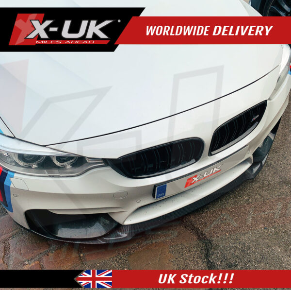 BMW F80 M3 2014-2018 carbon fiber look hydro dip front splitter lip