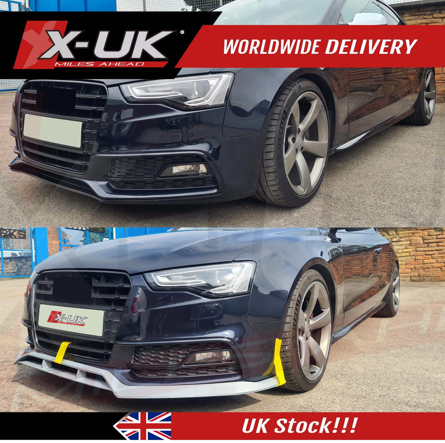 Audi A5 Sline Splitter FRP will also fit S5 2012-2016 B8.5 models