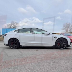 Tesla Model 3 2017-2021 body kit conversion front splitter skirts diffuser spoiler