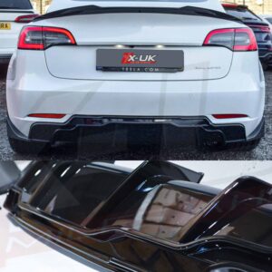 Tesla Model 3 2017-2021 body kit conversion front splitter skirts diffuser spoiler