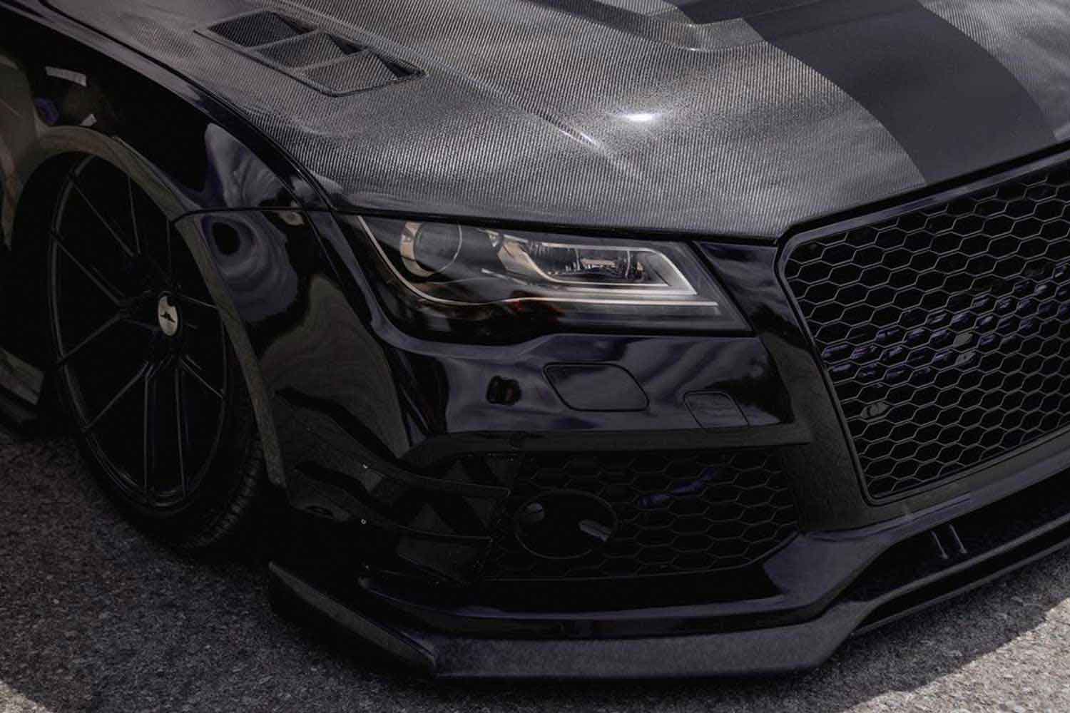 Audi A7 S7 to RS7 style front bumper conversion