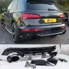 X-UK Audi Q5 SQ5 2018-2020 to RSQ8 style rear diffuser valance conversion