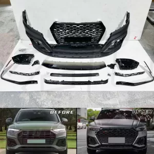 Audi Q5 B9 2018-2020 Front Bumper Conversion to RSQ8 Style 2021-2023 Upgrade