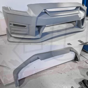 nissan r35 GTR Nismo style front bumper conversion