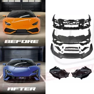 Lamborghini Huracan LP580 LP610 LP640 eve & tecnica (replacement) to tecnica full body kit